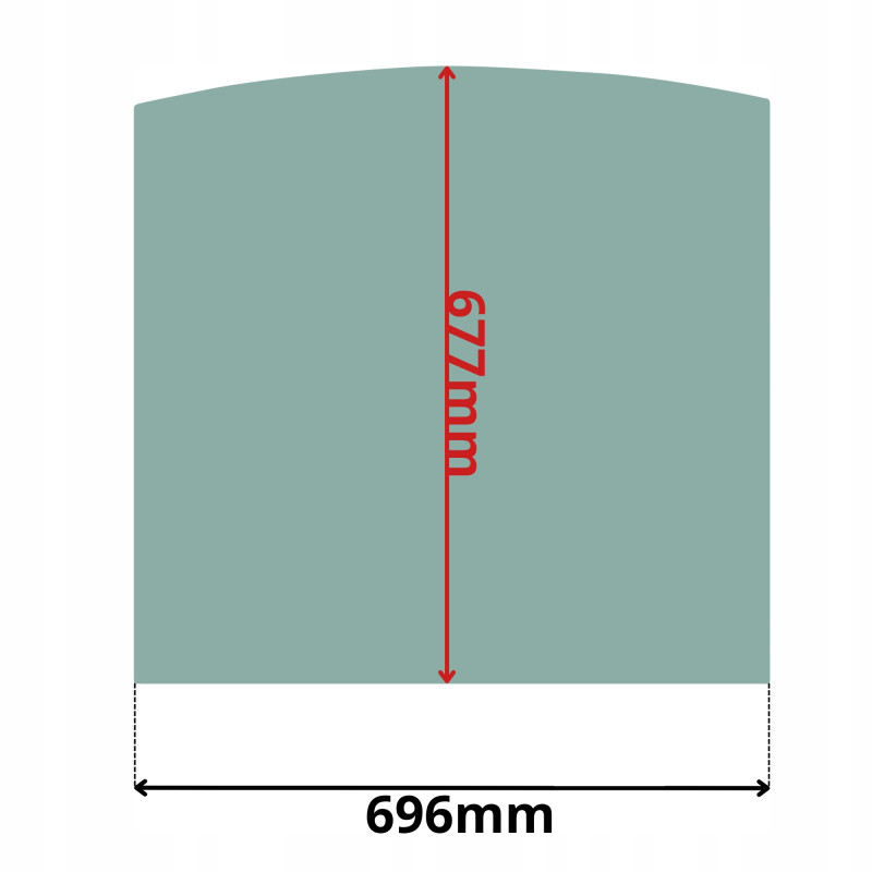 SZYBA CZOŁOWA GÓRNA JCB 8014 8016 8018 8020 (G-0024)