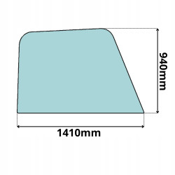 SZYBA BOCZNA PRAWA JCB 520 526 528 530 535 540 550 (0124)