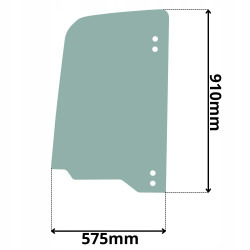 SZYBA LEWA DRZWI GÓRNA CAT (K-0178)