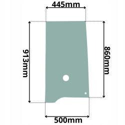 SZYBA LEWA BOCZNA BOBCAT DOOSAN (K-0179)