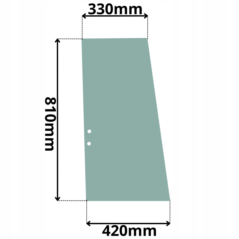 SZYBA DRZWI GÓRNA TYLNA PRZESUWANA CAT (K-0081)