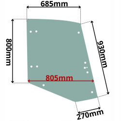 SZYBA BOCZNA PRAWA MECALAC AS 700 (G-0399)