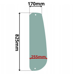 SZYBA BOCZNA LEWA ZA DRZWIAMI YANMAR (K-0469)