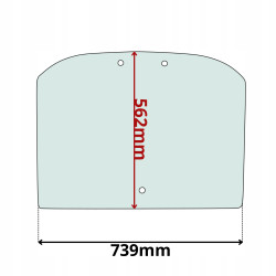 SZYBA TYLNA CAT DEUTZ JLG TYŁ (K-0170)