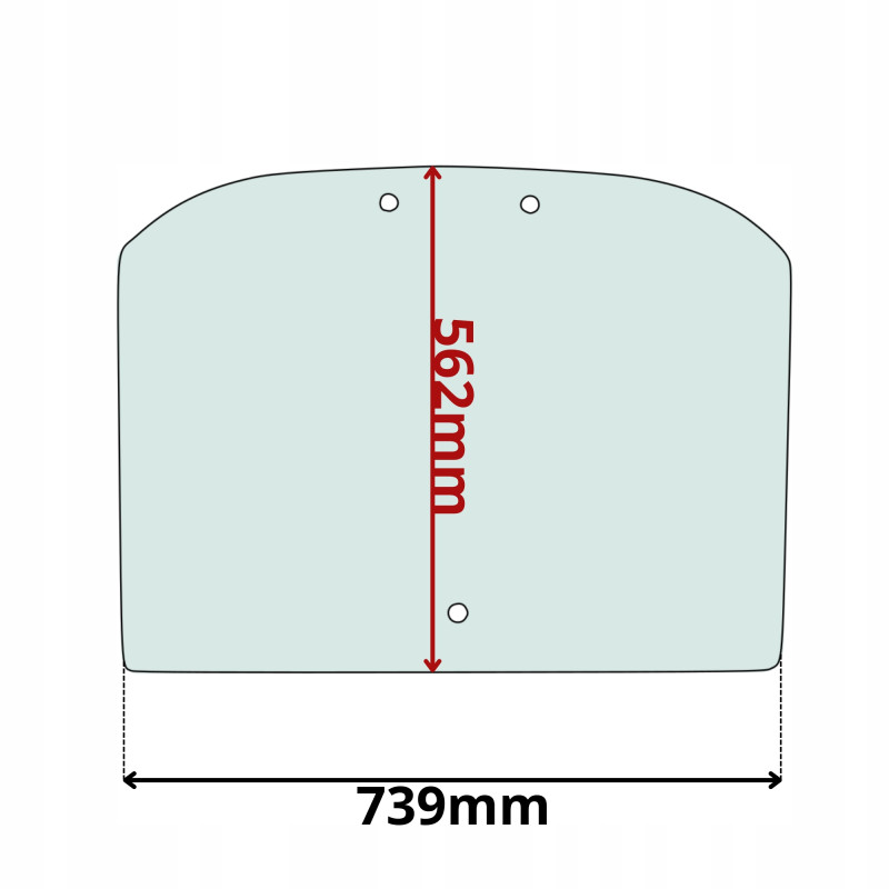 SZYBA TYLNA CAT DEUTZ JLG TYŁ (K-0170)