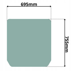 SZYBA TYLNA CAT (K-0480)