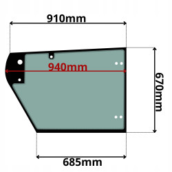 SZYBA DOLNA DRZWI JOHN DEERE 3200 3215 3220 3400 3415 3420 (0013)-SITODRUK