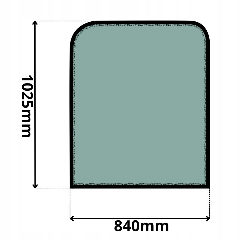 SZYBA CAT PRZEDNIA CZOŁOWA GÓRNA 307-349 SERIA C D MOROOKA (0030)-SITODRUK