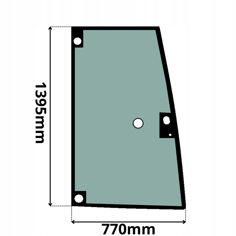 SZYBA BOCZNA DRZWI PRAWA FIAT HITACHI KRAMER (K-0580-PRAWA)-SITODRUK