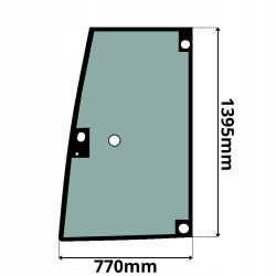 SZYBA BOCZNA DRZWI LEWA FIAT HITACHI KRAMER (K-0580-LEWA)-SITODRUK