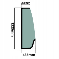 VOLVO SZYBA PRZEDNIA PRAWA L60H-L350H L60F-L350F L60G-L250G (0079)-SITODRUK