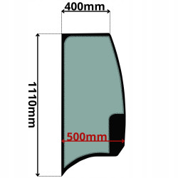 SZYBA LEWA BOCZNA YANMAR SK18 SV15 SV17 SV18 SV20 SV22 SV26 (0068)-SITODRUK