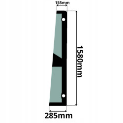 SZYBA BOCZNA LEWA DRZWI YANMAR VIO 20 23 25 45 55 (0084)-SITODRUK