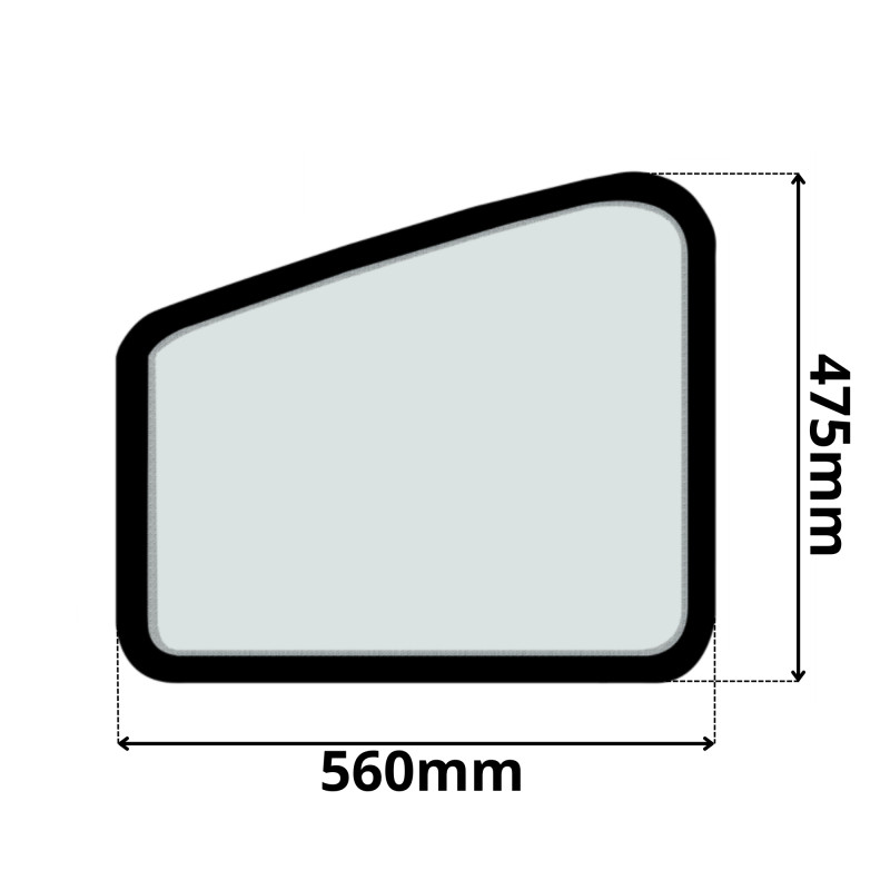 SZYBA DRZWI DOLNA LEWA BOCZNA PEL-JOB EB150-EB300 (5035)-SITODRUK