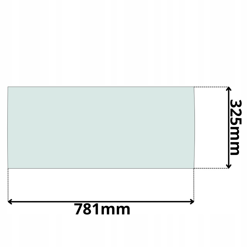 SZYBA PRZEDNIA DOLNA ATLAS TEREX 1305 150 140 160 (K-0025)