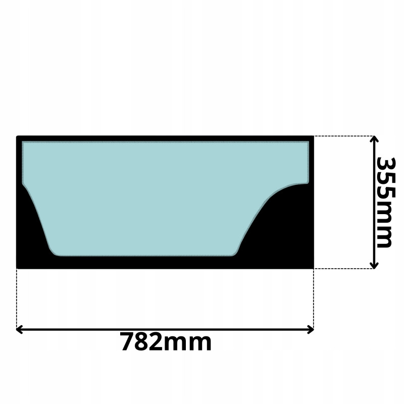 SZYBA PRZEDNIA DOLNA ATLAS TEREX (K-0023) - SITODRUK