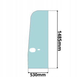 SZYBA DRZWI KOMATSU PC22MR-3 PC26MR-3 (0309)