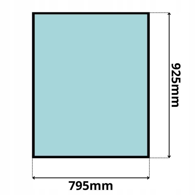 SZYBA PRZEDNIA CZOŁOWA CAT M312 M315 M317 M318 320 (0120)-SITODRUK