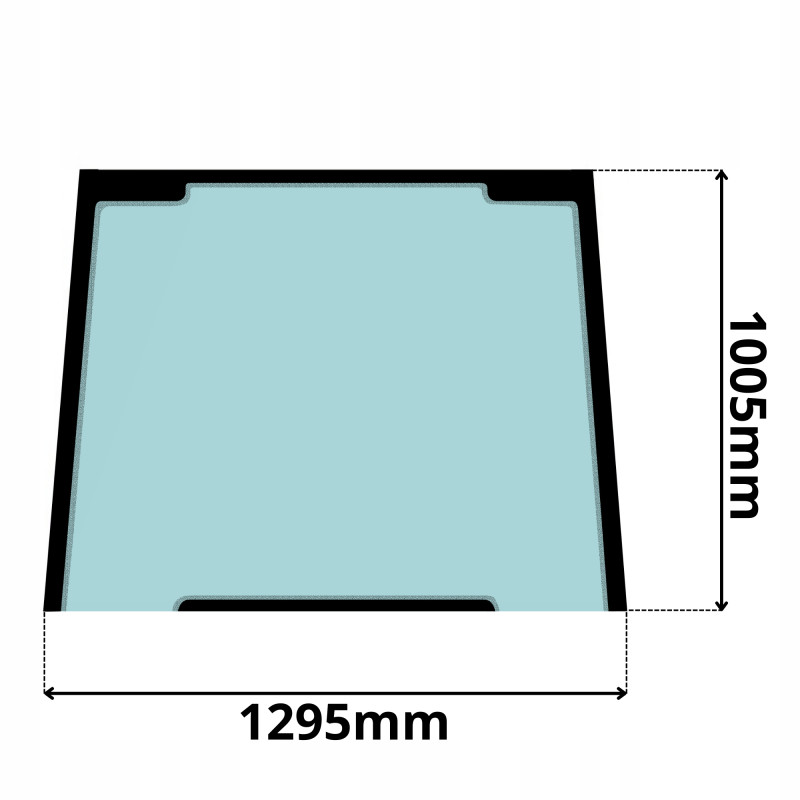 SZYBA PRZEDNIA TEREX CASE FERMEC MASSEY FERGUSON (0126)-SITODRUK