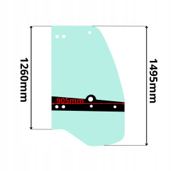 SZYBA PRAWA DRZWI KOMATSU WA (0625)