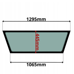 SZYBA TYŁ DOLNA TEREX FERMEC CASE MASSEY FERGUSON (K-0107)-SITODRUK