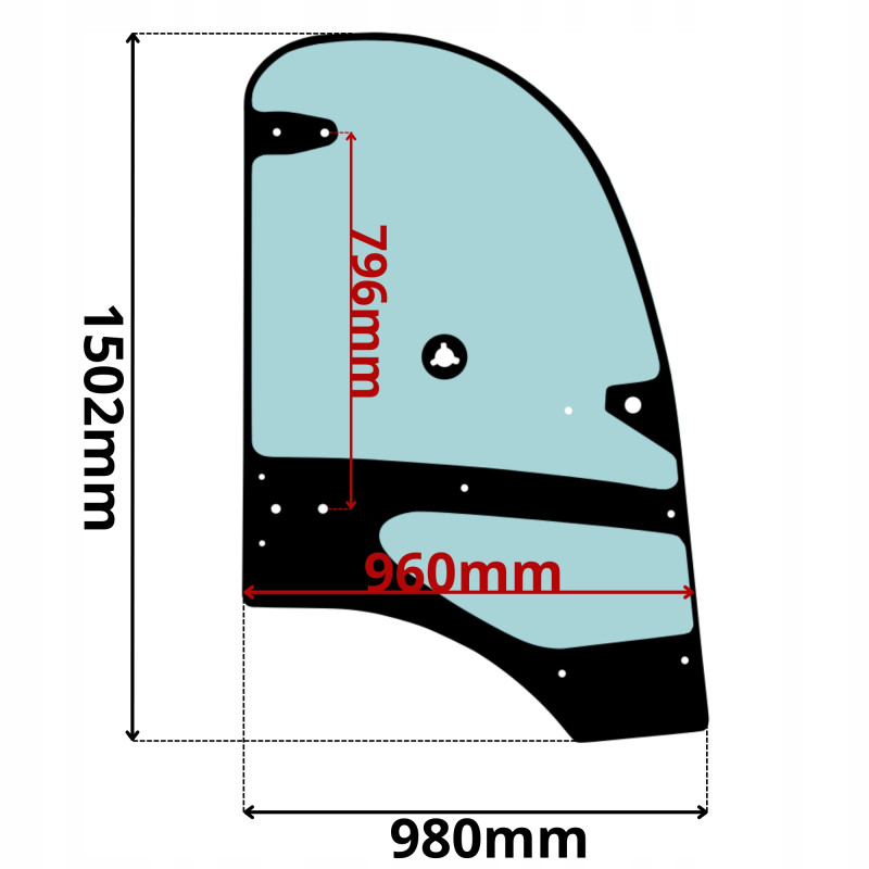 SZYBA DRZWI PRAWA KRAMER (K-0584)-SITODRUK