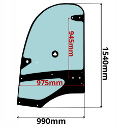 SZYBA DRZWI LEWA KRAMER (K-0582)-SITODRUK