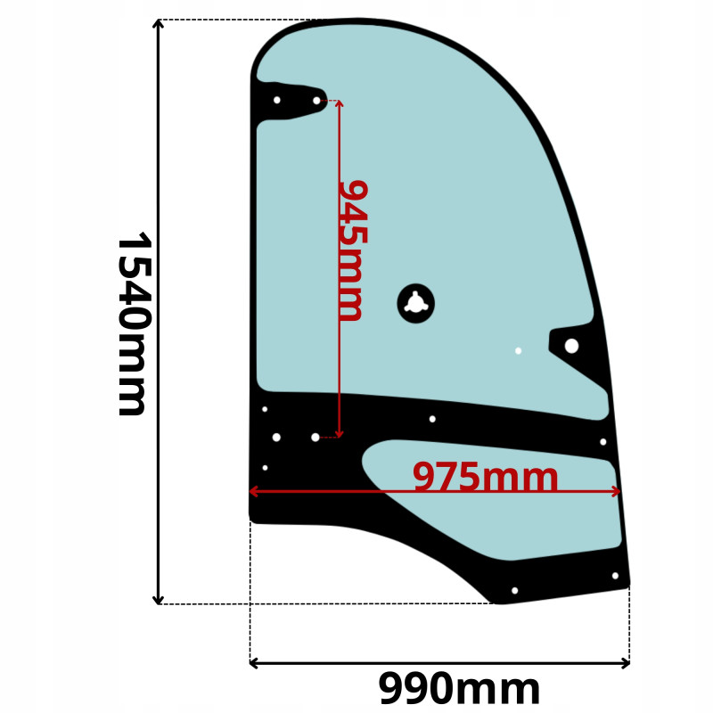 SZYBA DRZWI PRAWA KRAMER (K-0582)-SITODRUK