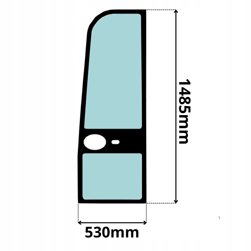 SZYBA DRZWI KOMATSU PC22MR-3 PC26MR-3 (0309)-SITODRUK