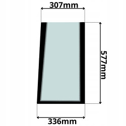 SZYBA CZOŁOWA DOLNA LEWA CASE TEREX (K-0026)-LEWA