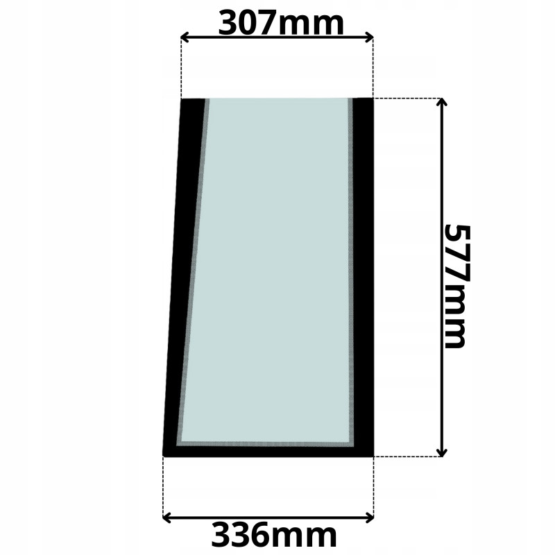SZYBA CZOŁOWA DOLNA LEWA CASE TEREX (K-0026)-LEWA