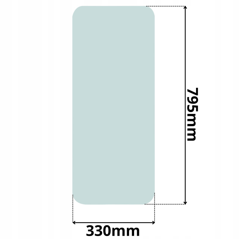 SZYBA TYLNA LEWA PRAWA TAJFUN LIV (K-0034)