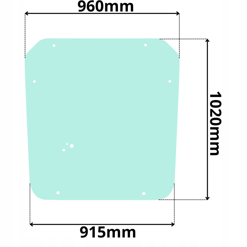 SZYBA TYLNA LINDE SERIA 386 (K-0594)