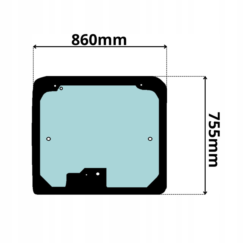 SZYBA TYLNA JCB (0435)
