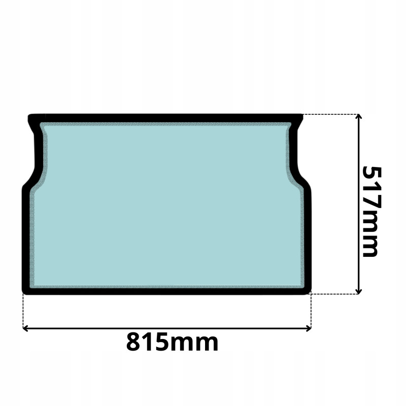 SZYBA PRZEDNIA DOLNA JCB 8040 8045 8050 8055 8065 (0287)-SITODRUK