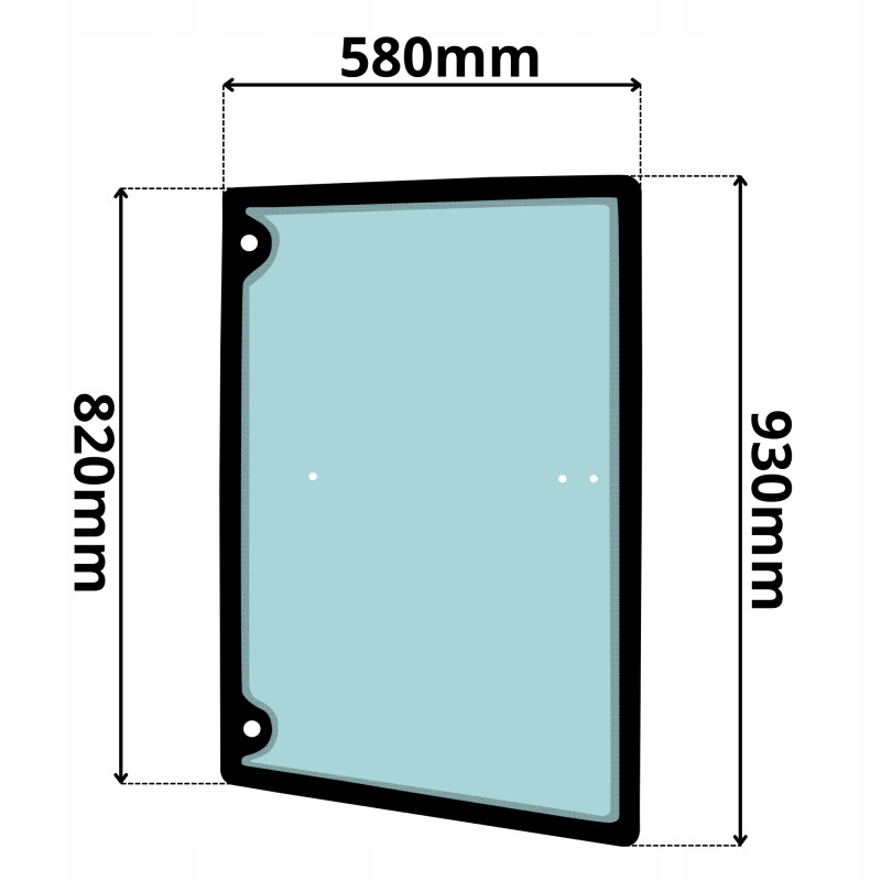 SZYBA DRZWI PRAWA BOMAG BW (0283)-SITODRUK