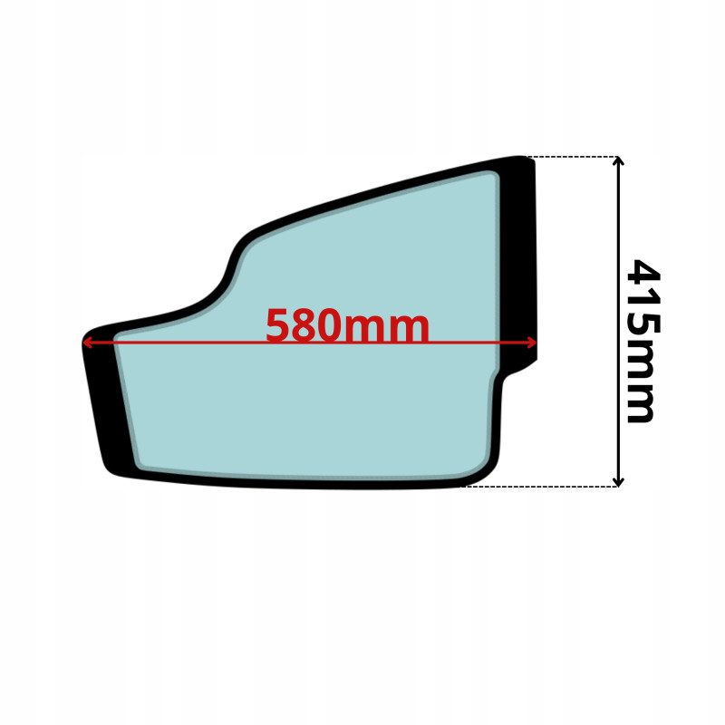 SZYBA DRZWI DOLNA JCB (0360)-SITODRUK