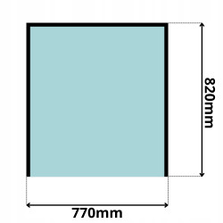 SZYBA PRZEDNIA GÓRNA CAT (0432)-SITODRUK