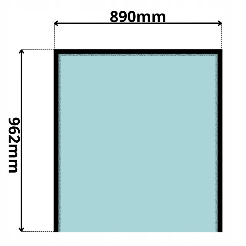 SZYBA TYLNA GÓRNA CAT SERIA D C (0029)-SITODRUK