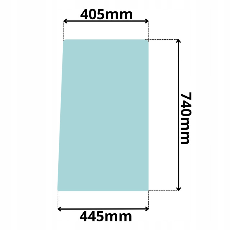 SZYBA PRZEDNIA DOLNA PRAWA TEREX MECALAC (K-0117)