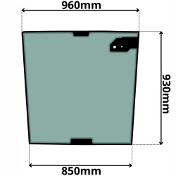 SZYBA TYLNA TEREX FERMEC (0537)-SITODRUK