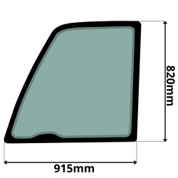 SZYBA LEWA DRZWI GÓRNA JCB (0540)-SITODRUK