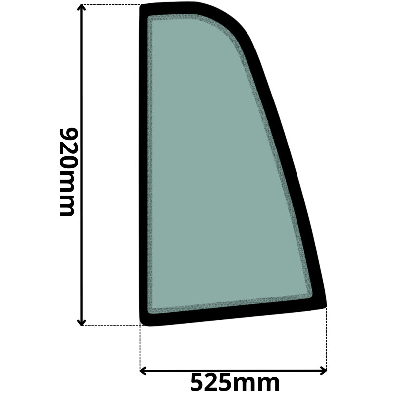 SZYBA LEWA BOCZNA ZA DRZWIAMI MANITOU (0524)-SITODRUK