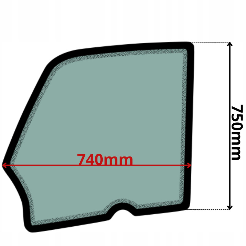 SZYBA LEWA DRZWI JCB TLT HL (0573)-SITODRUK