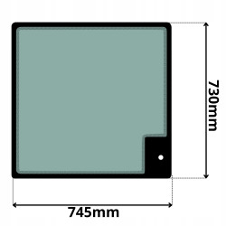 SZYBA PRZEDNIA GÓRNA HITACHI ZX AIRMAN AX (0549)-SITODRUK