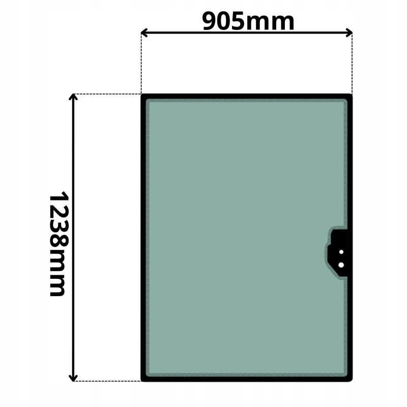 SZYBA TYLNA CASE NEW HOLLAND FIAT HITACHI MANITOU (0604)-SITODRUK