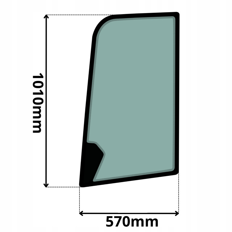 SZYBA LEWA DRZWI GÓRNA JCB (0648)-SITODRUK