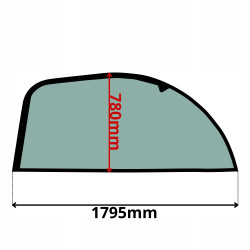 SZYBA PRAWA BOCZNA FIAT KOBELCO CASE NEW HOLLAND (0657)-SITODRUK