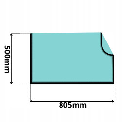 SZYBA PRZEDNIA DOLNA JCB (5003)-SITODRUK
