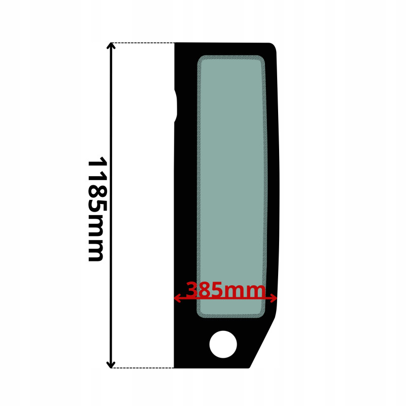 SZYBA LEWA BOCZNA TAKEUCHI TB (0624)-SITODRUK